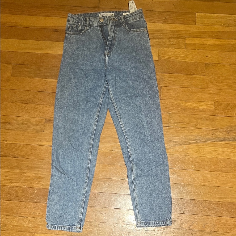 Zara Light Blue Denim Trousers